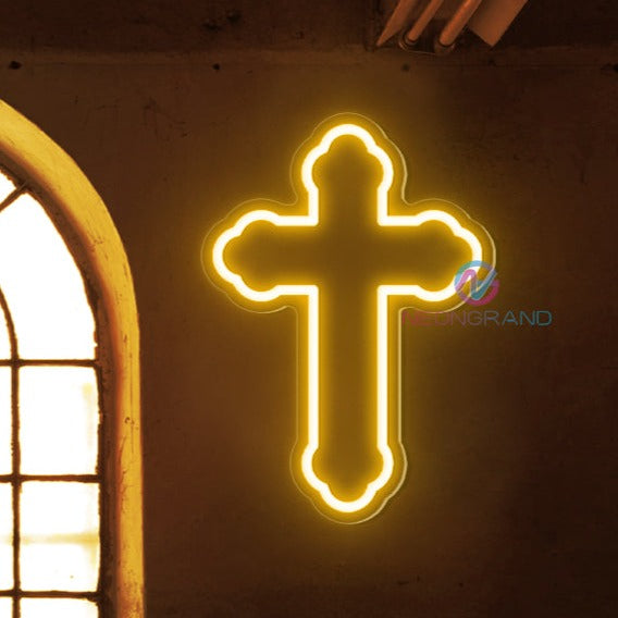 Cross Neon Sign Christian Led Light