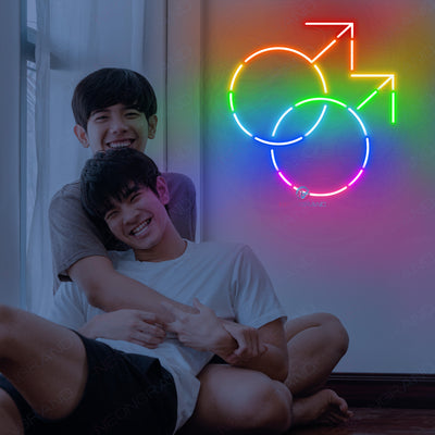 Gay Neon Sign Pride Gay Symbol Led Light 3