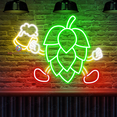 Beer hop neon sign led light