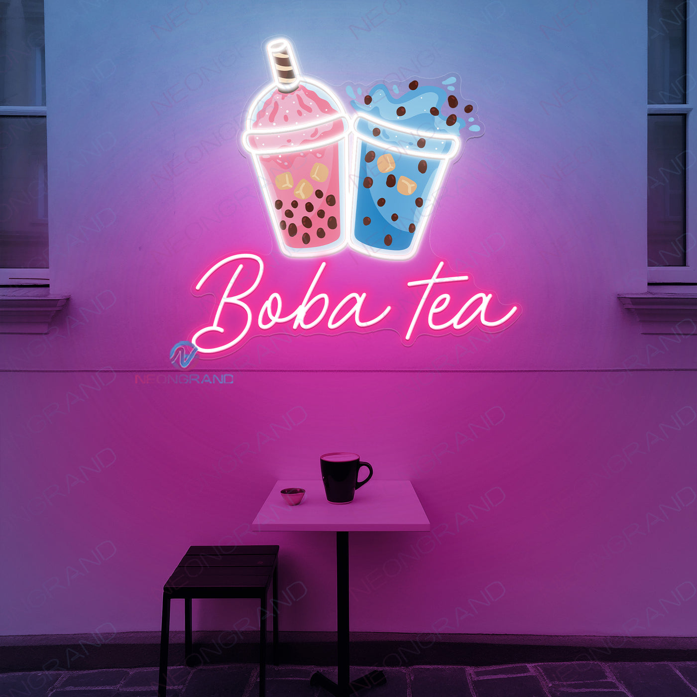 Neon Boba Tea Light Bubble Tea Led Sign