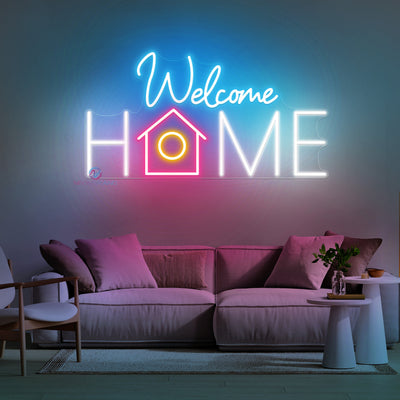 Welcome Home Neon Sign Led Light white