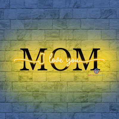 I Love You Mom Neon Sign Mother Day Led Light