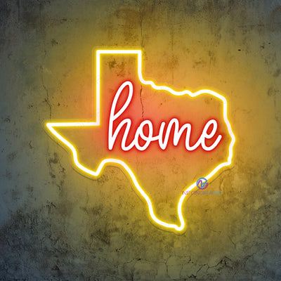 Texas Home Neon Sign Man Cave Led Light