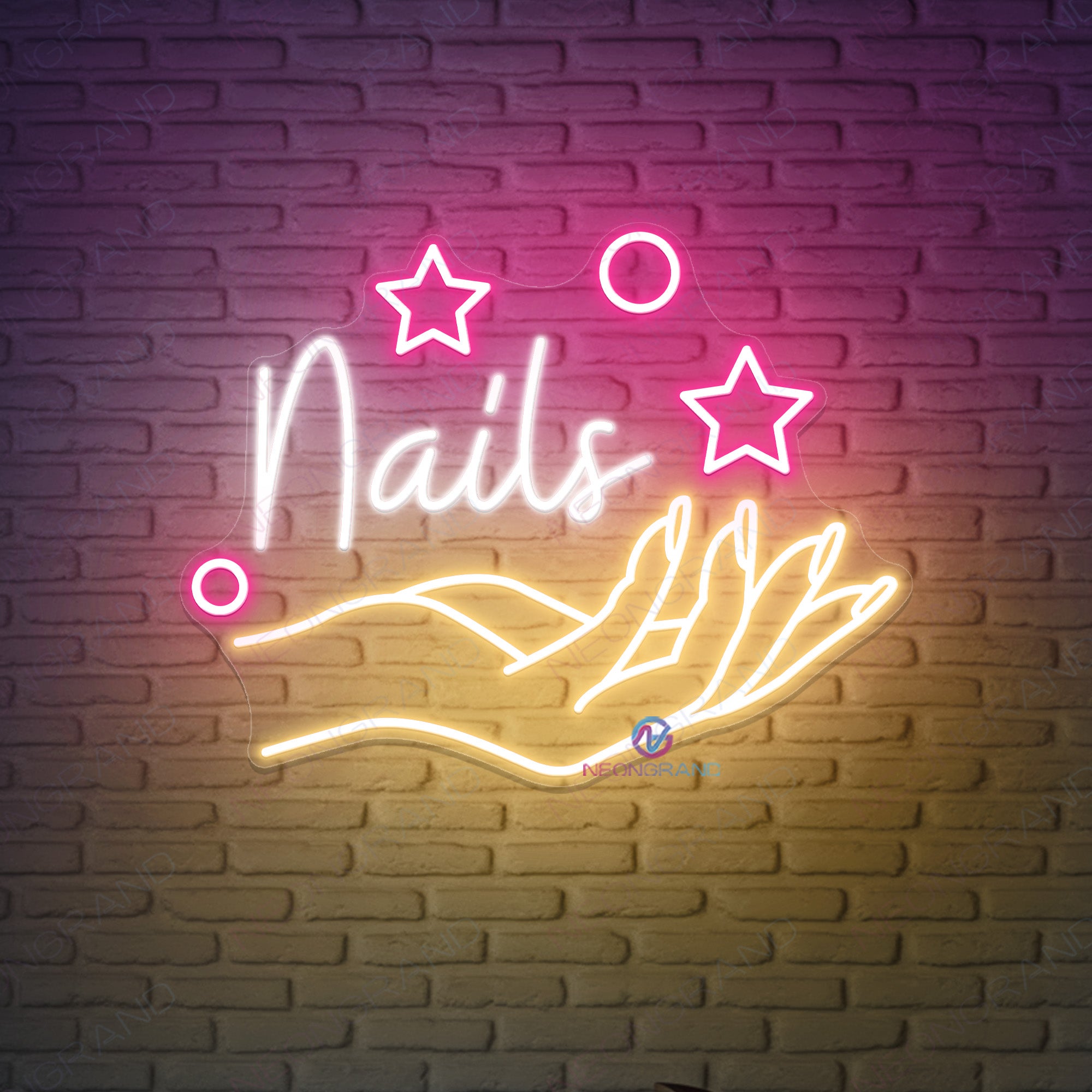 Nails Neon Sign Salon Led Light NeonGrand