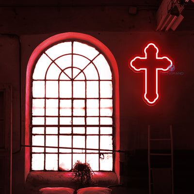 Cross Neon Sign Christian Led Light