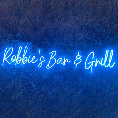 Custom Neon Sign Outdoor Personalized LED Name Light light blue