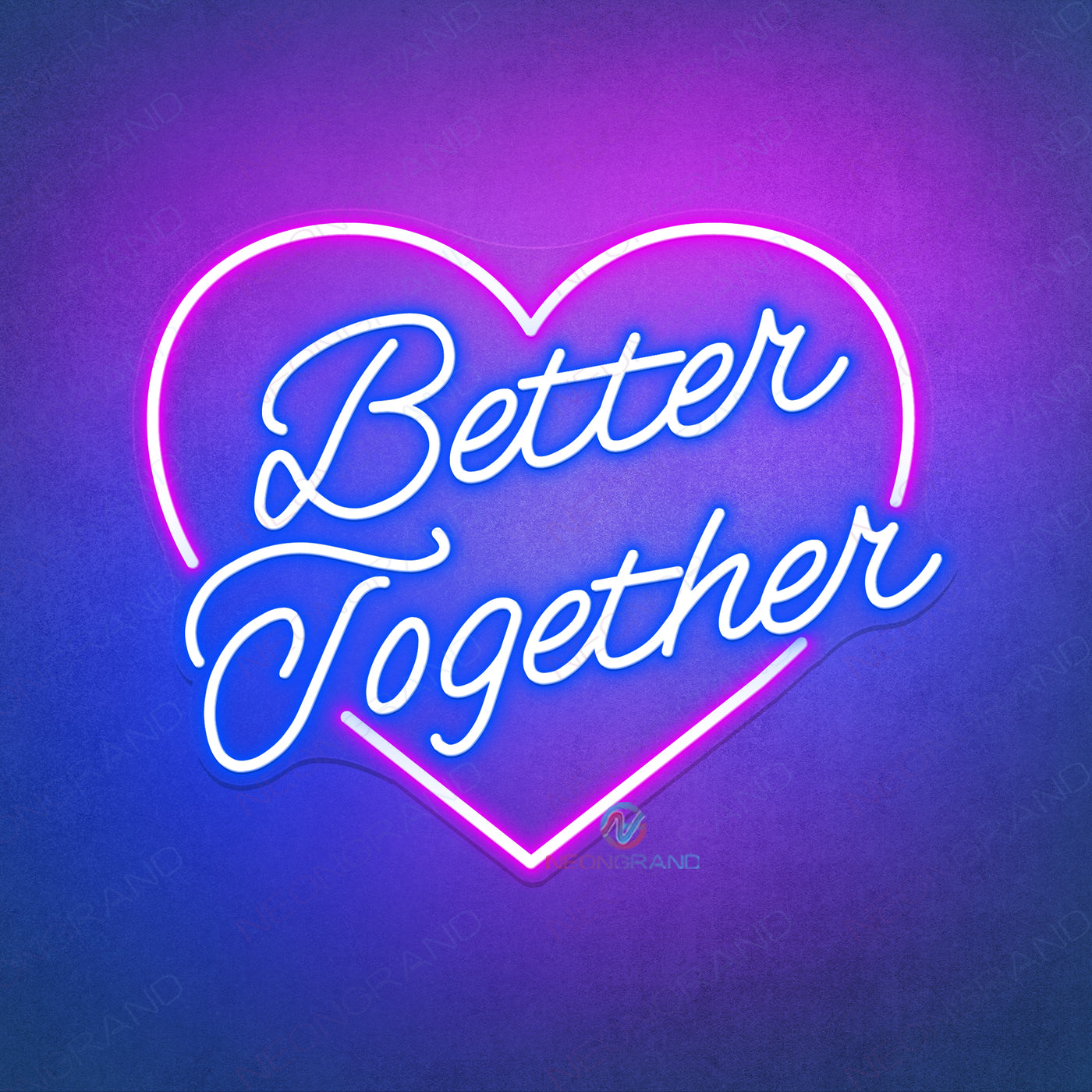Better Together Neon Sign Led Light For Wedding