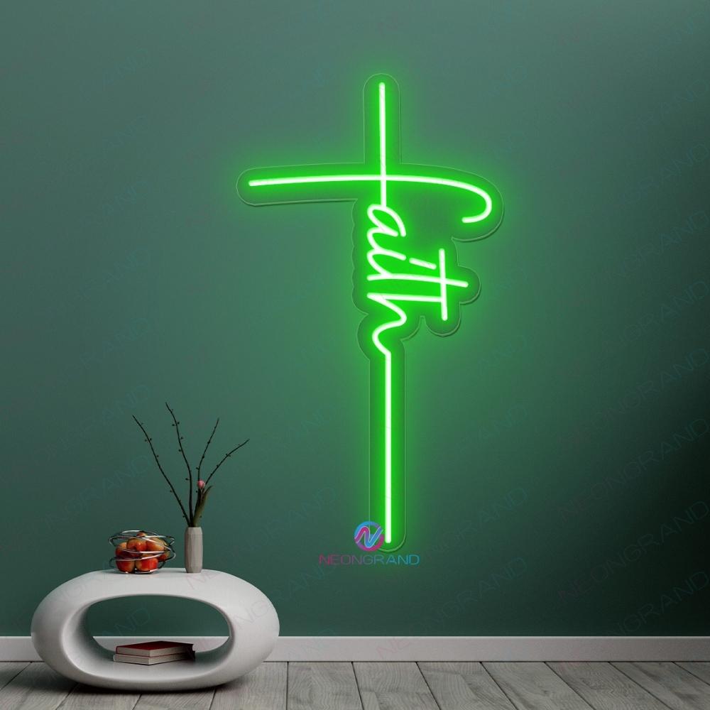 Cross Neon Sign Jesus Faith Neon Sign Led Light