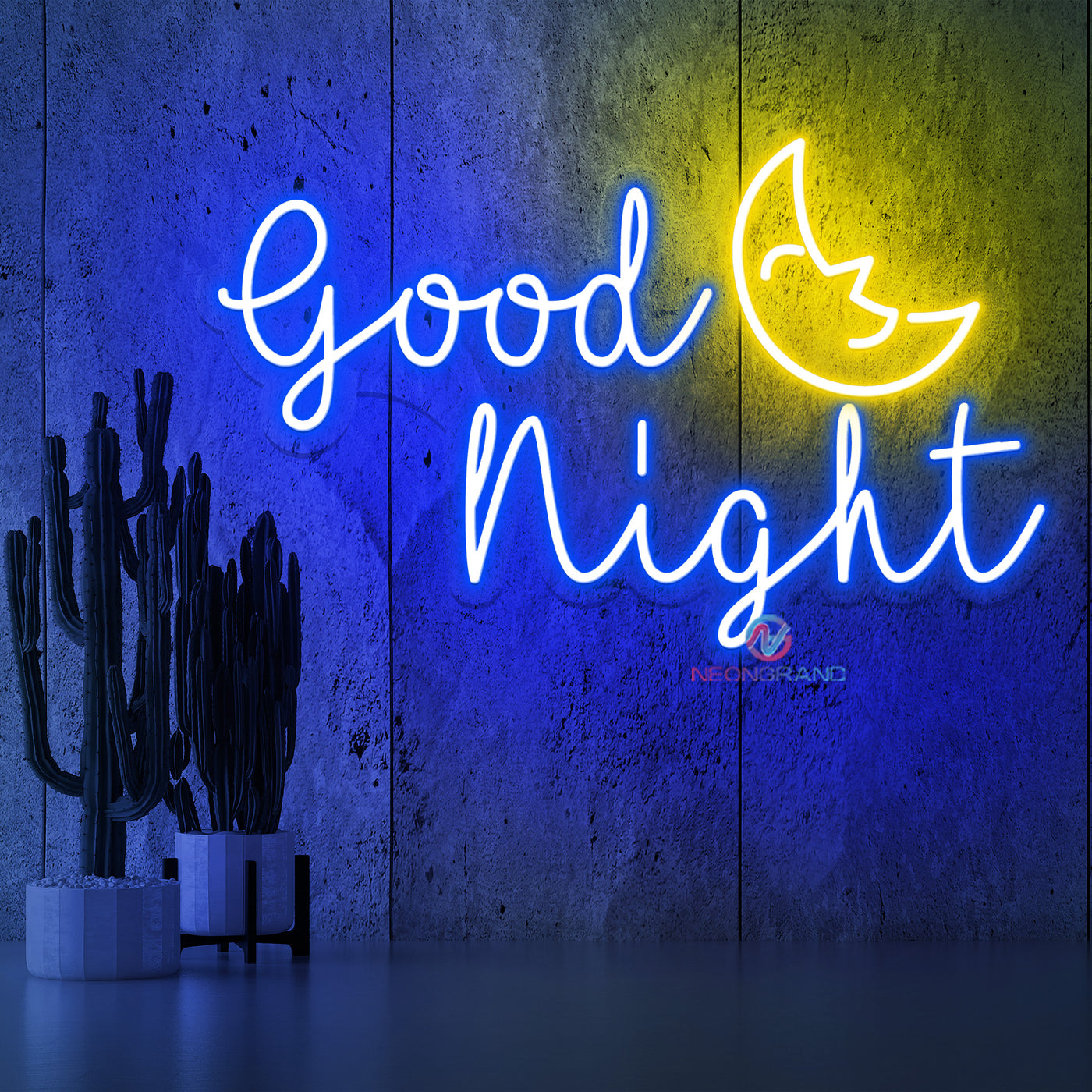 Good Night Neon Sign Moon Led Light