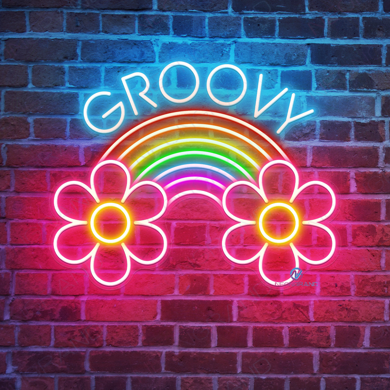 Groovy Neon Sign Colorful Led Light NeonGrand
