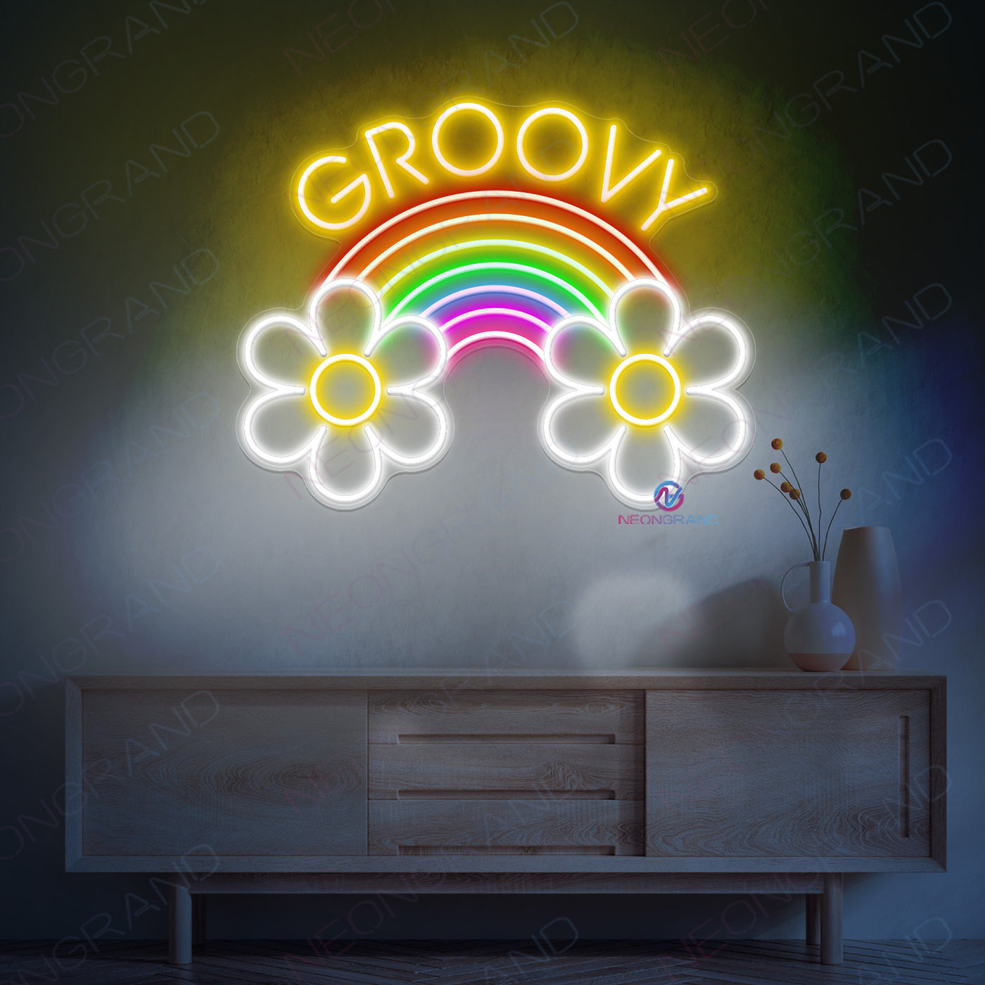 Groovy Neon Sign Colorful Led Light