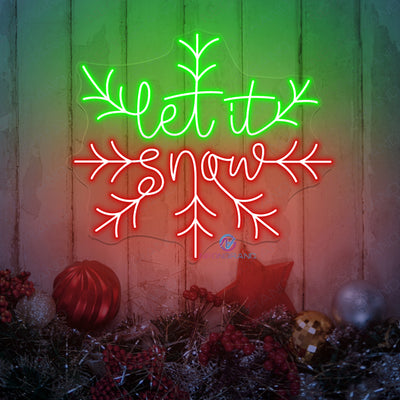 Let It Snow Neon Sign Christmas Led Light