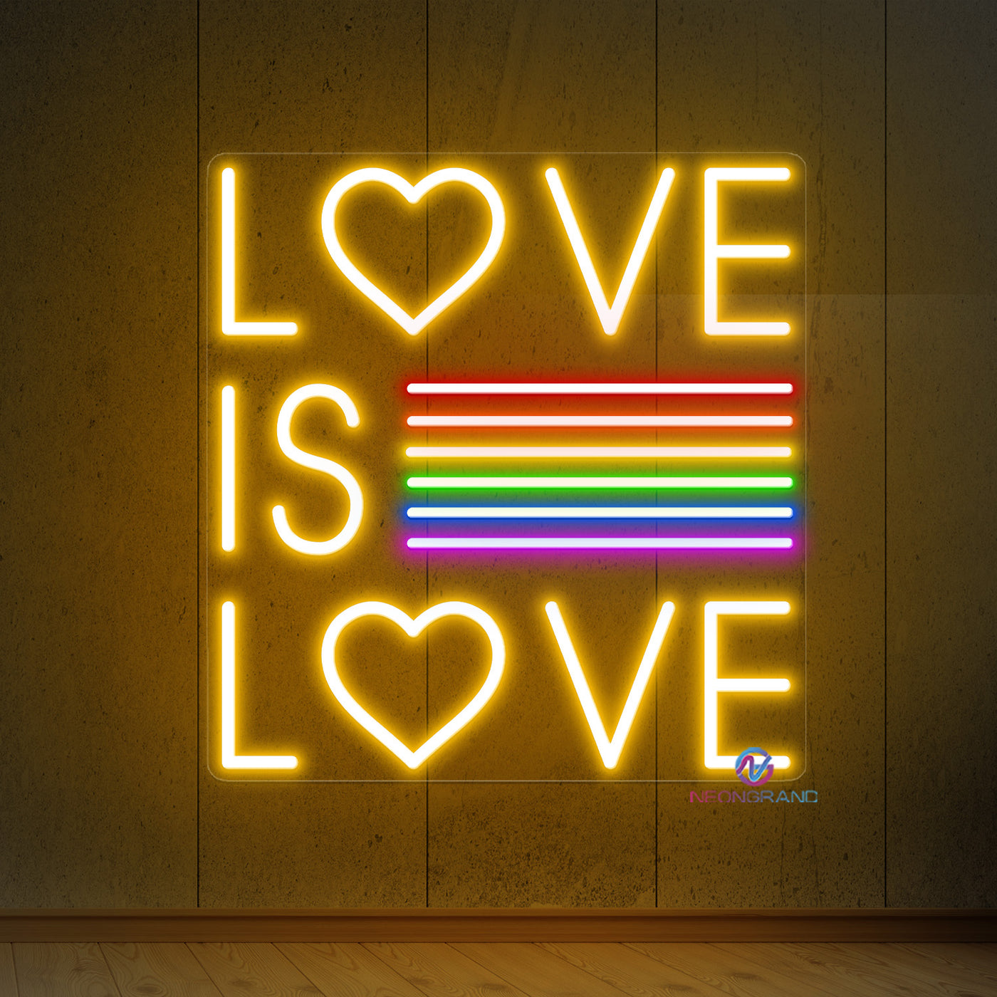 Love Is Love Neon Sign LGBTQ+ Led Light