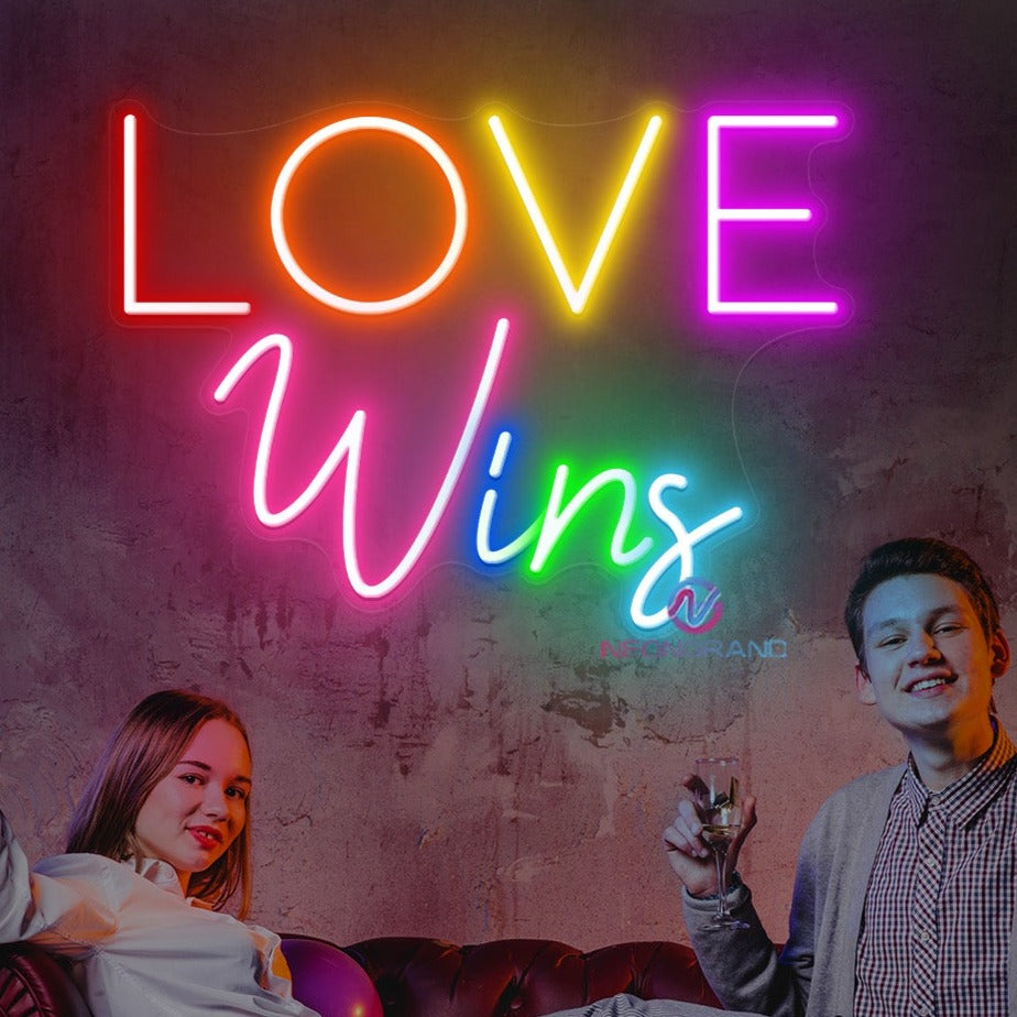 Love Wins Neon Sign LGBT Led Light