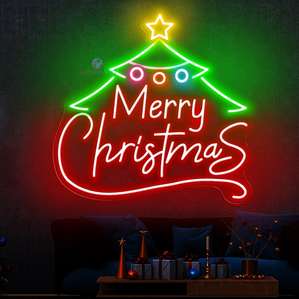Neon Merry Christmas Sign Led Light