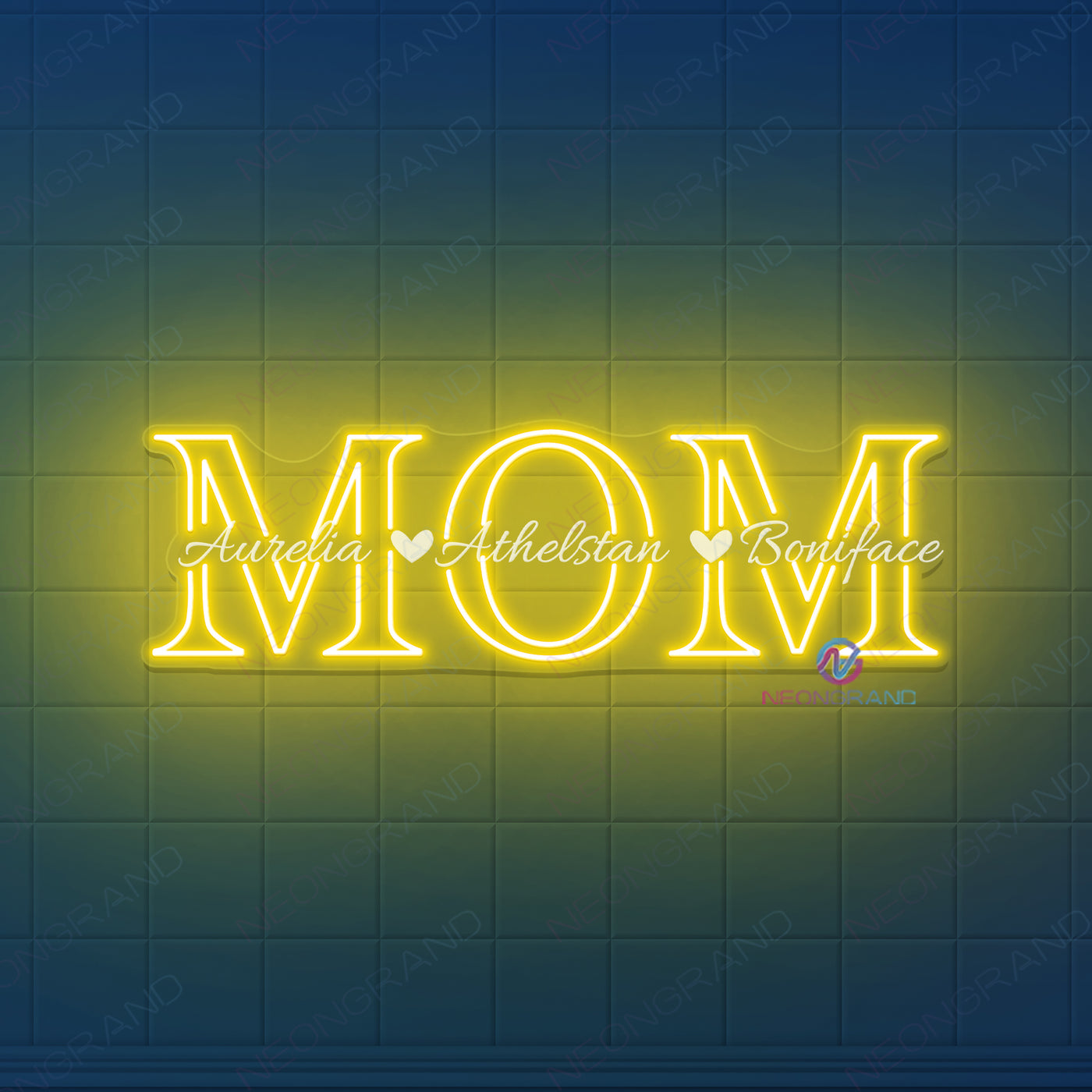 Custom Childs' Name Neon Sign Mother's Day Led Light