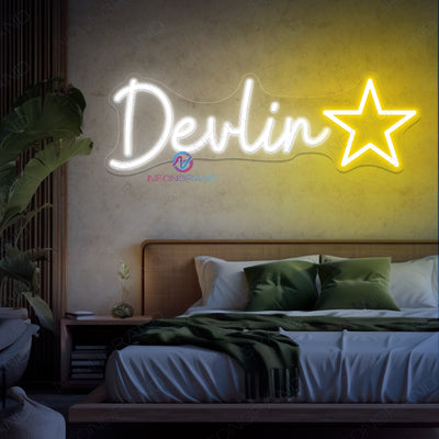 Custom Name Neon Sign Led Lights With A Star