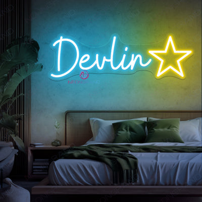 Custom Name Neon Sign Led Lights With A Star