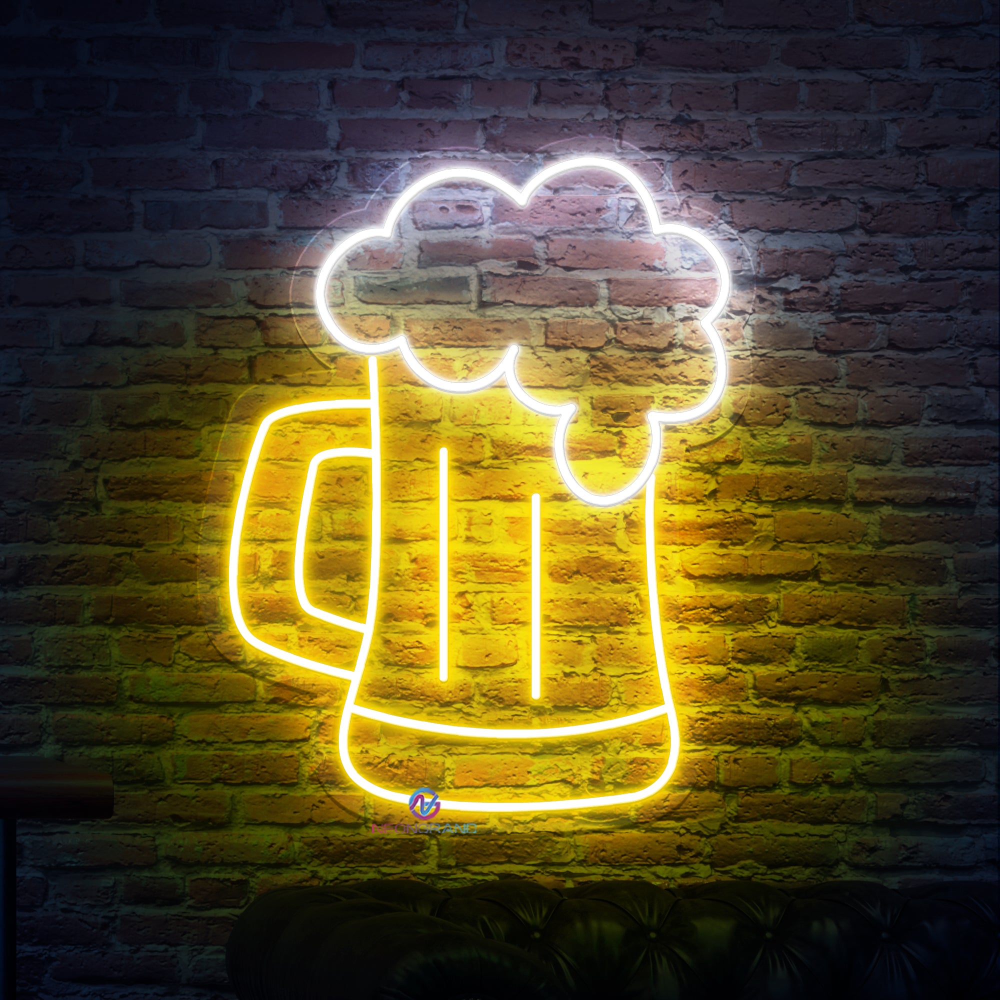 Neon beer buy sign