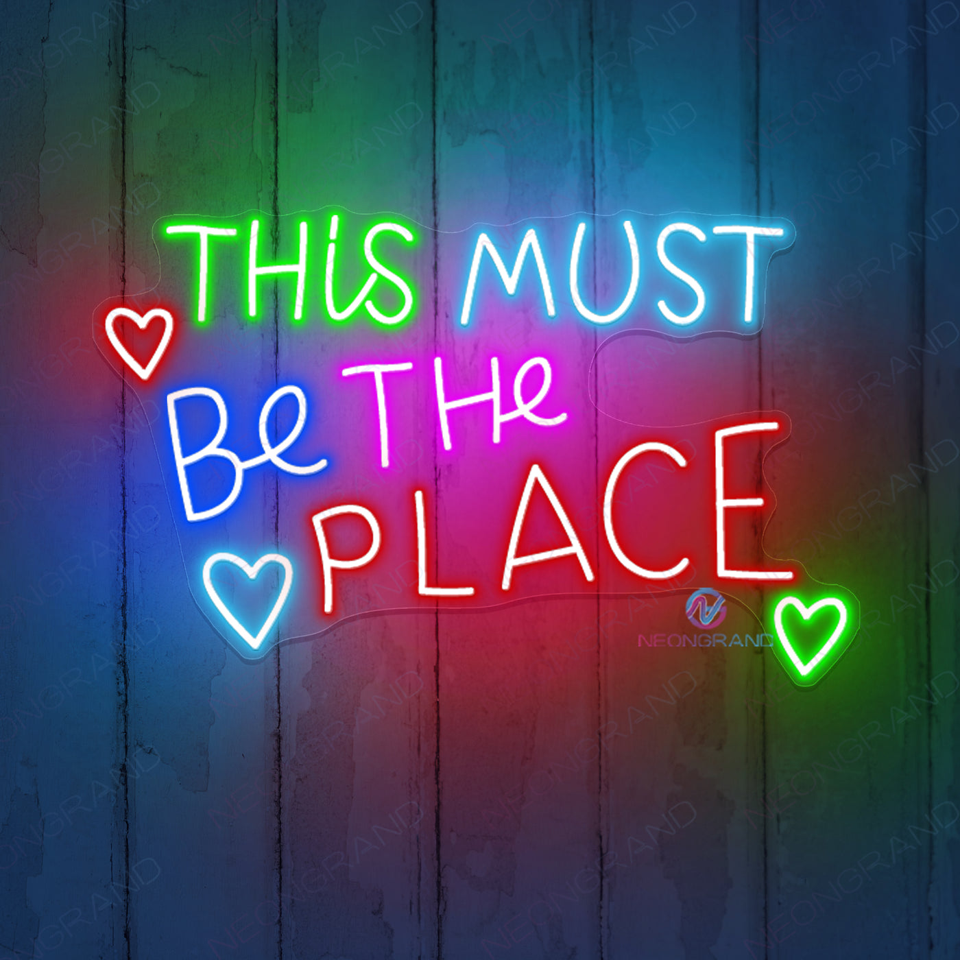 This Must Be The Place Neon Sign Party Led Light