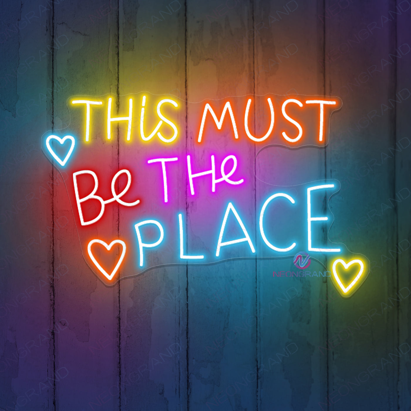 This Must Be The Place Neon Sign Party Led Light