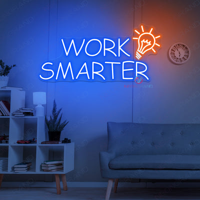 Work Smarter Neon Sign Business Led Light