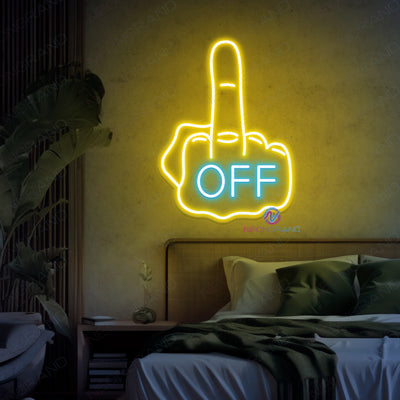 Fuck Off Neon Sign Man Cave Led Light