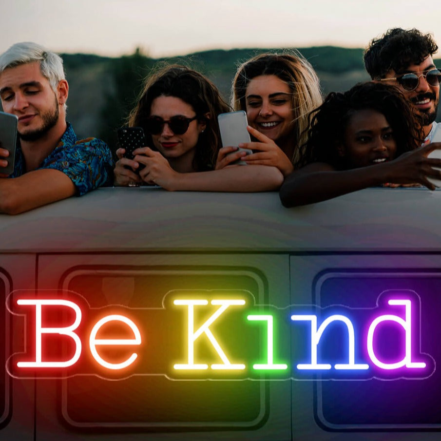 Be Kind Neon Sign Led Light LGBT 3