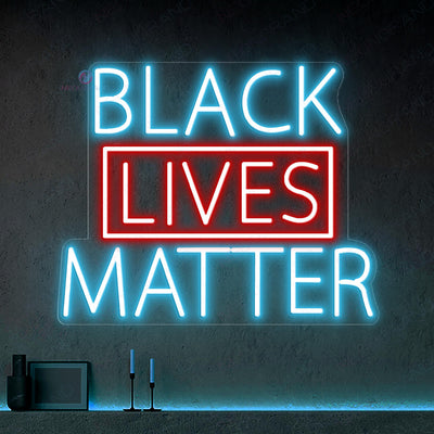 Black Lives Matter Neon Sign Light Up Led Sign light blue