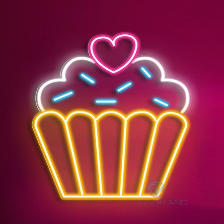 Cupcake Neon Sign Food Bakery Led Light