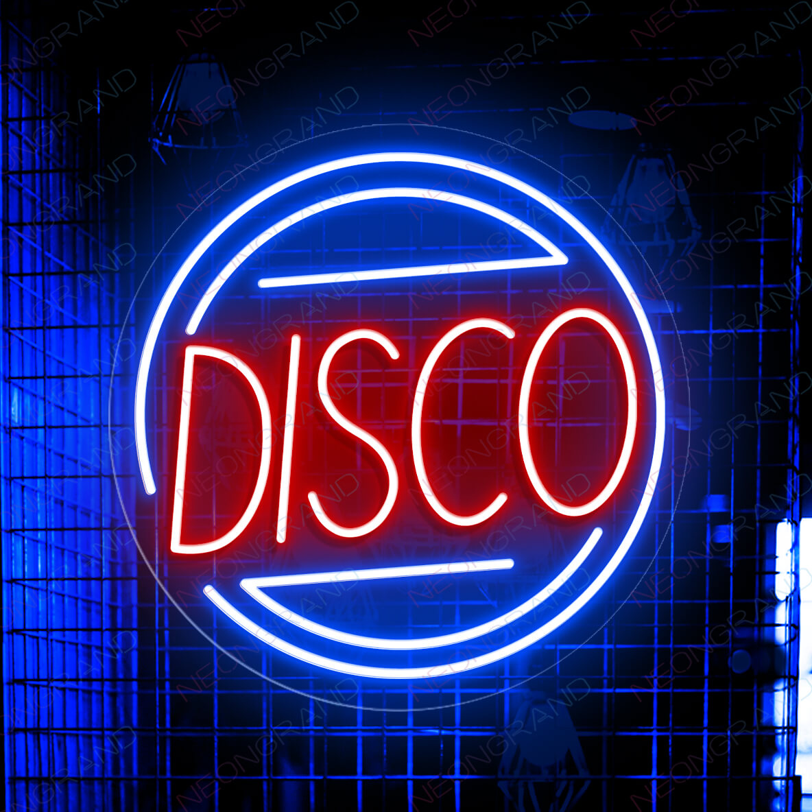 Disco Neon Sign Club Music Led Light blue