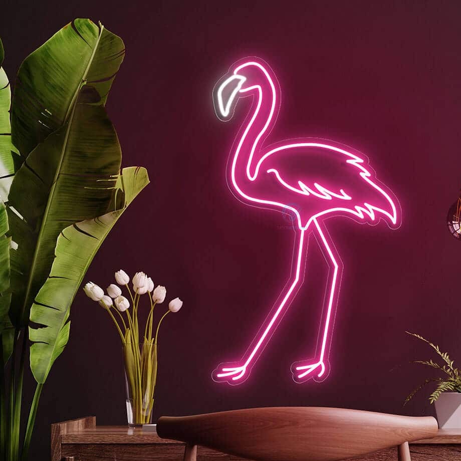 Flamingo Neon Sign Pink Led Light
