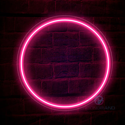 Full Moon Neon Sign Led Light pink