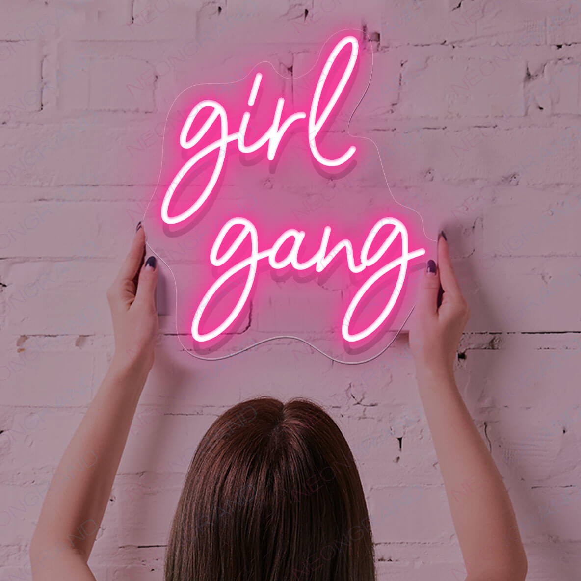 Girl Gang Neon Sign Girl Power Led Light pink