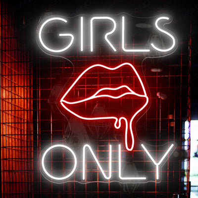Girls Neon Sign Girl Only Party Led Light Neon Bar Signs red