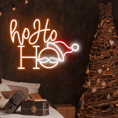 Ho Ho Ho Neon Sign Christmas Light Up Sign orange