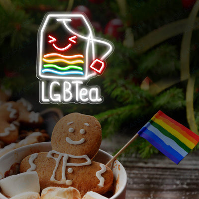 LGBT Neon Signs Led Light, LGBTea Pride Neon Sign b