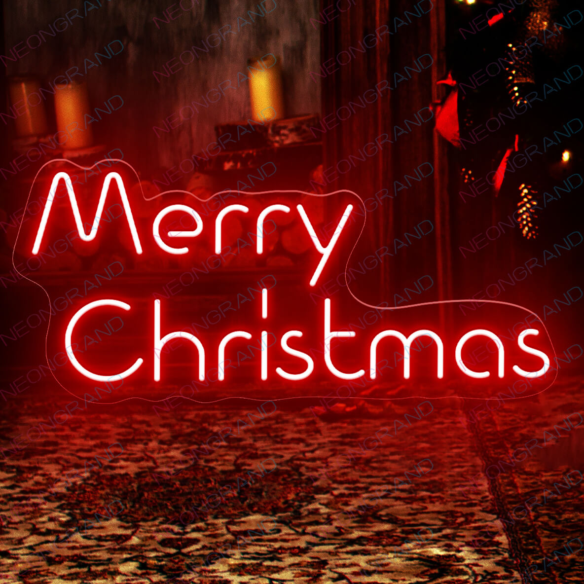Merry Christmas Led Sign Indoor Outdoor Neon Signs
