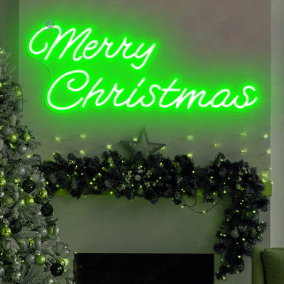 Merry Christmas Neon Sign Led Light green1