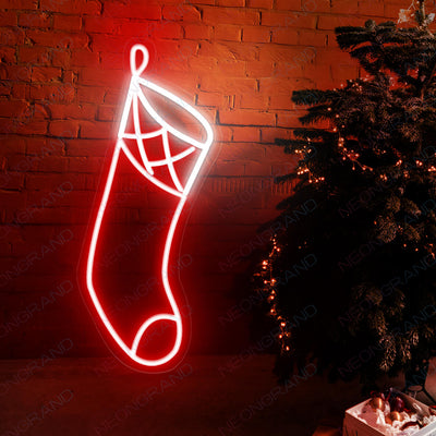 Neon Christmas Sign Christmas Socks Neon Sign Led Light wm re
