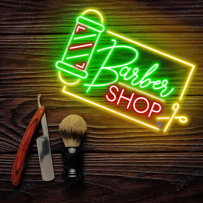 Neon Barber Sign Barber Shop Led Light green