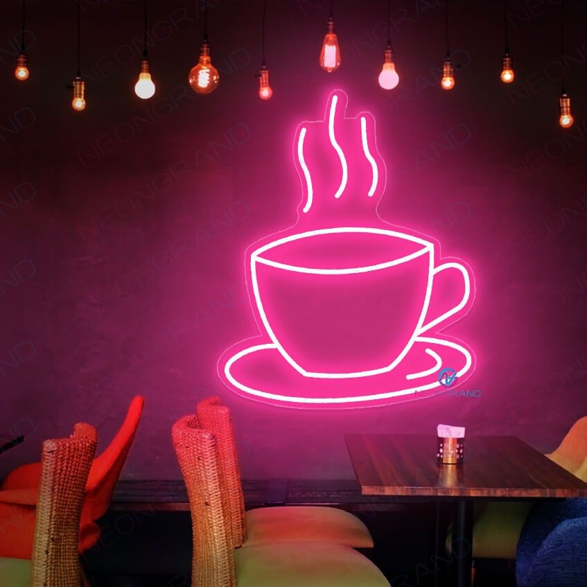 Neon Coffee Sign Coffee Cup LED Light - PageNeon