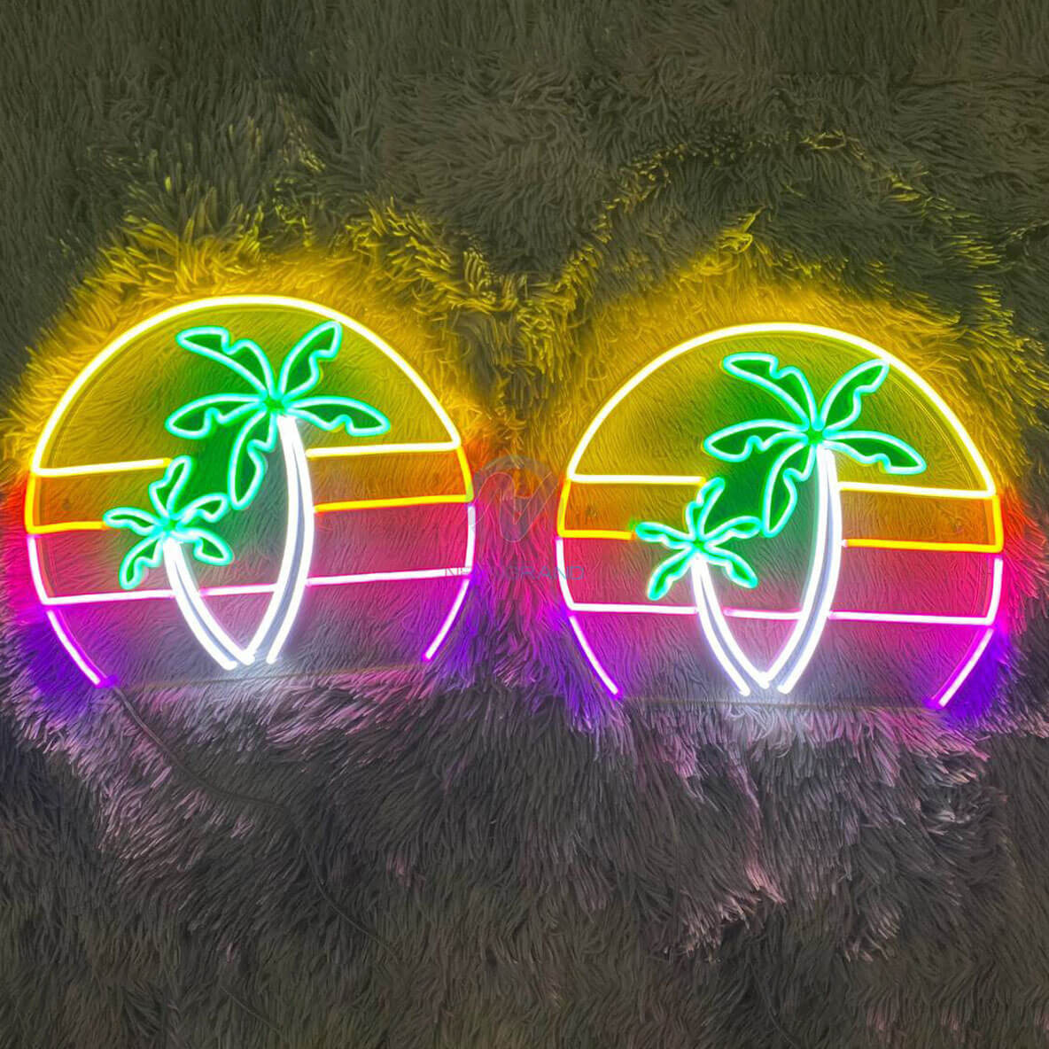 Neon Palm Tree Sign Plant Led Light 1 (US Stock Available)