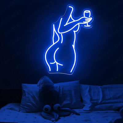 Nude Neon Sign Sexy Neon Signs Lady Led Light blue
