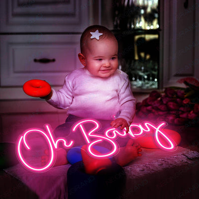 Oh Baby Neon Sign Led Light Name, Baby Shower Neon Sign pi1