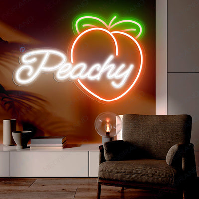 Peachy Neon Sign Peach Led Light orange
