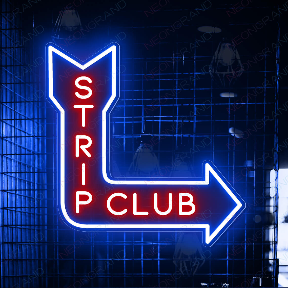 Strip Club Neon Sign Bar Led Light blue