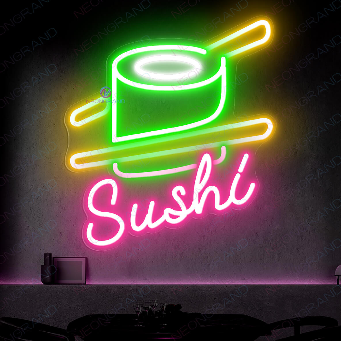 Sushi Sign Food Japanese Led Light - NeonGrand