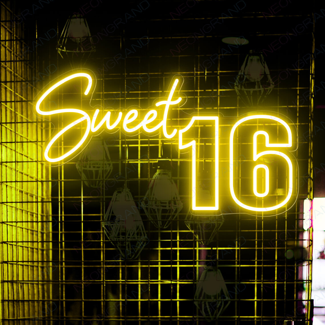 sweet 16 neon party ideas