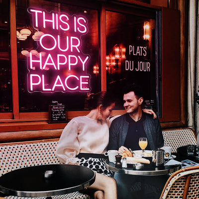 This Is Our Happy Place Neon Sign Led Light